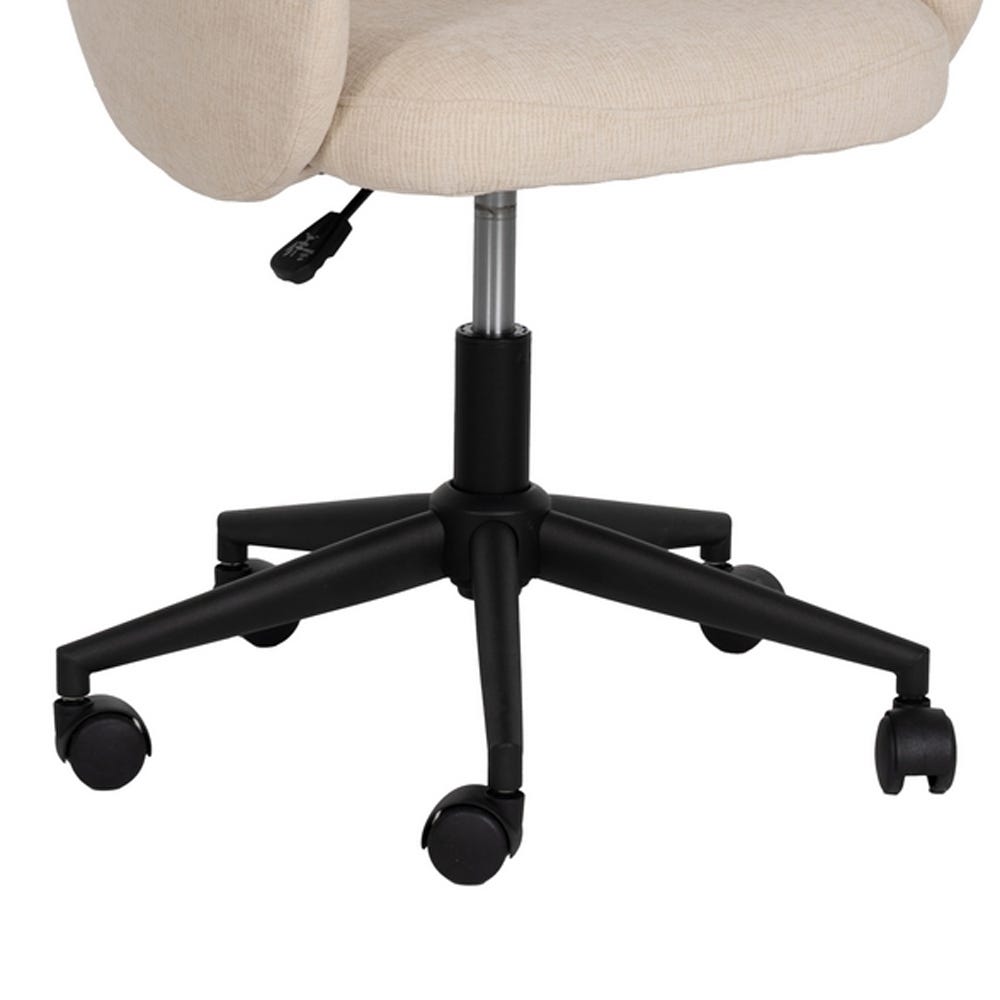 Lolahome Silla De Escritorio Ruedas Beige