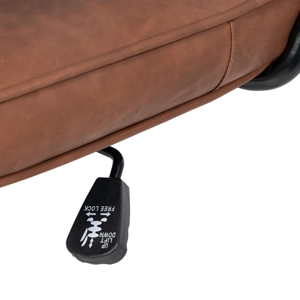 Lolahome Silla De Escritorio Vintage Con Ruedas