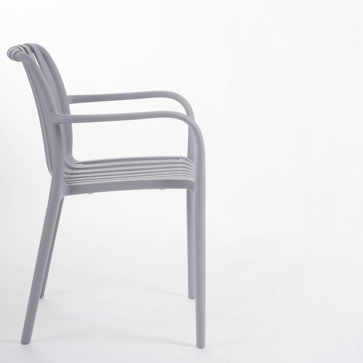 Lolahome Silla De Jardín Apilable Deba Gris