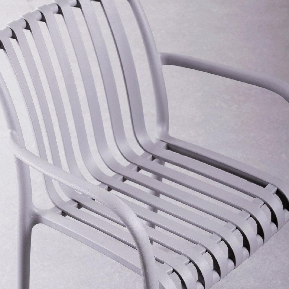 Lolahome Silla De Jardín Apilable Deba Gris