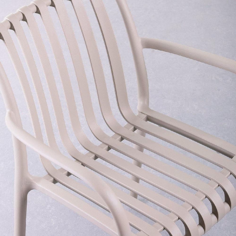 Lolahome Silla De Jardín Apilable Deba Marrón