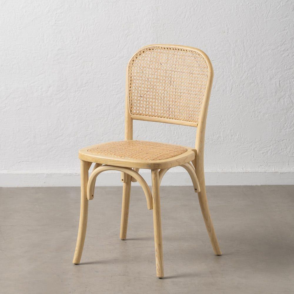 lolahome Silla de rejilla natural