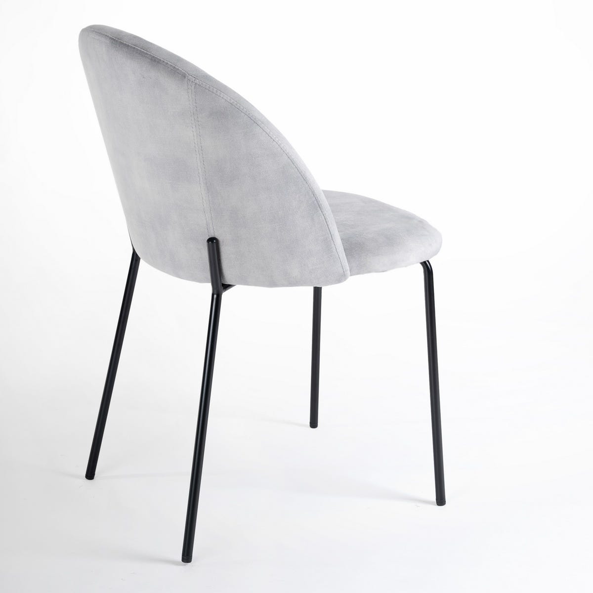 Lolahome Silla Gina Ovalo Gris