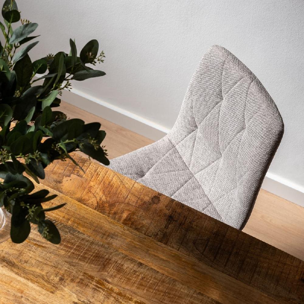 Lolahome Silla Lina Rombos Gris