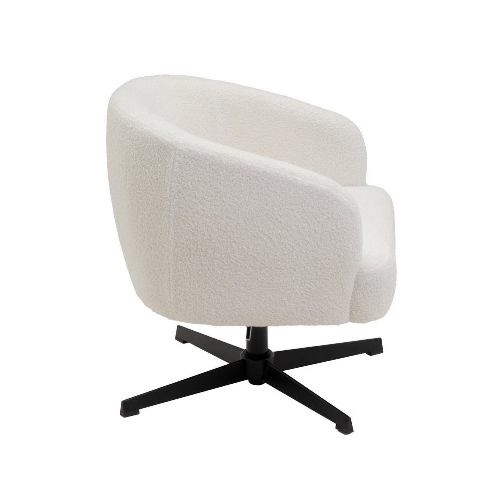Lolahome Sillón Giratorio Lena Blanco
