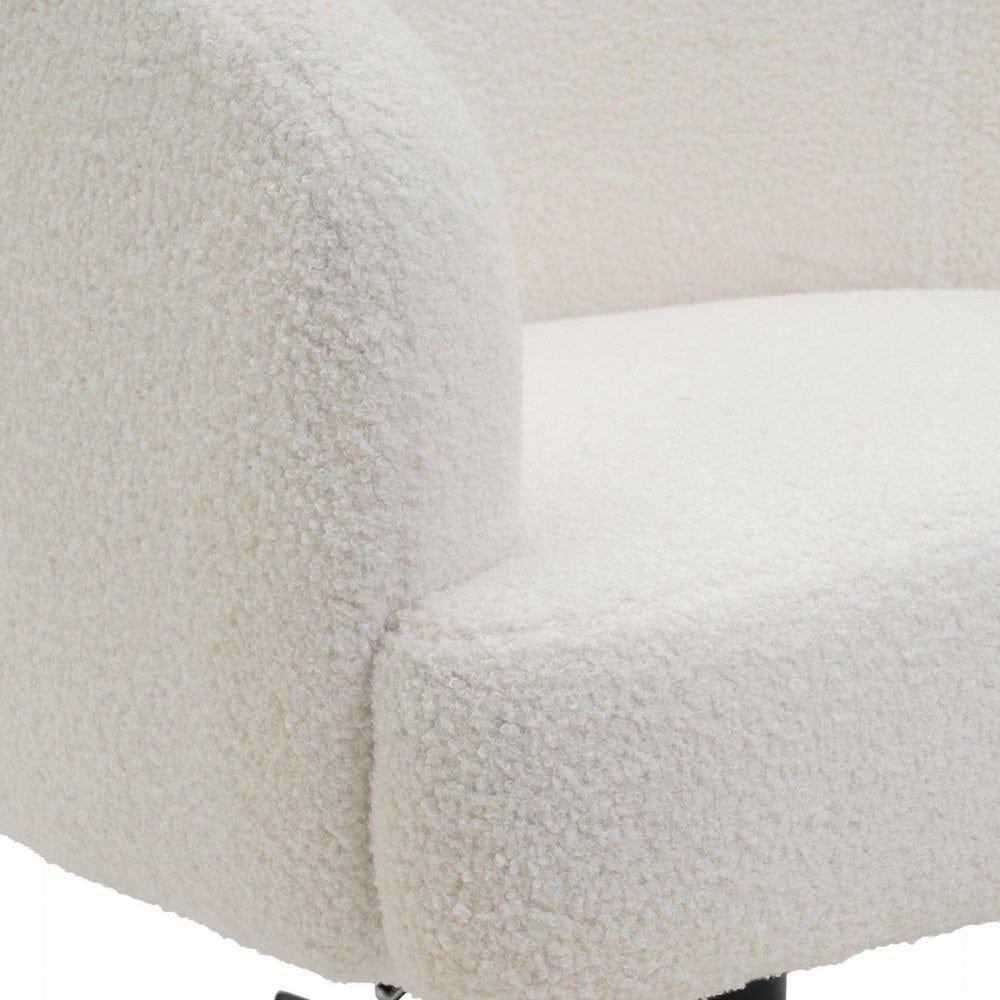 Lolahome Sillón Giratorio Lena Blanco