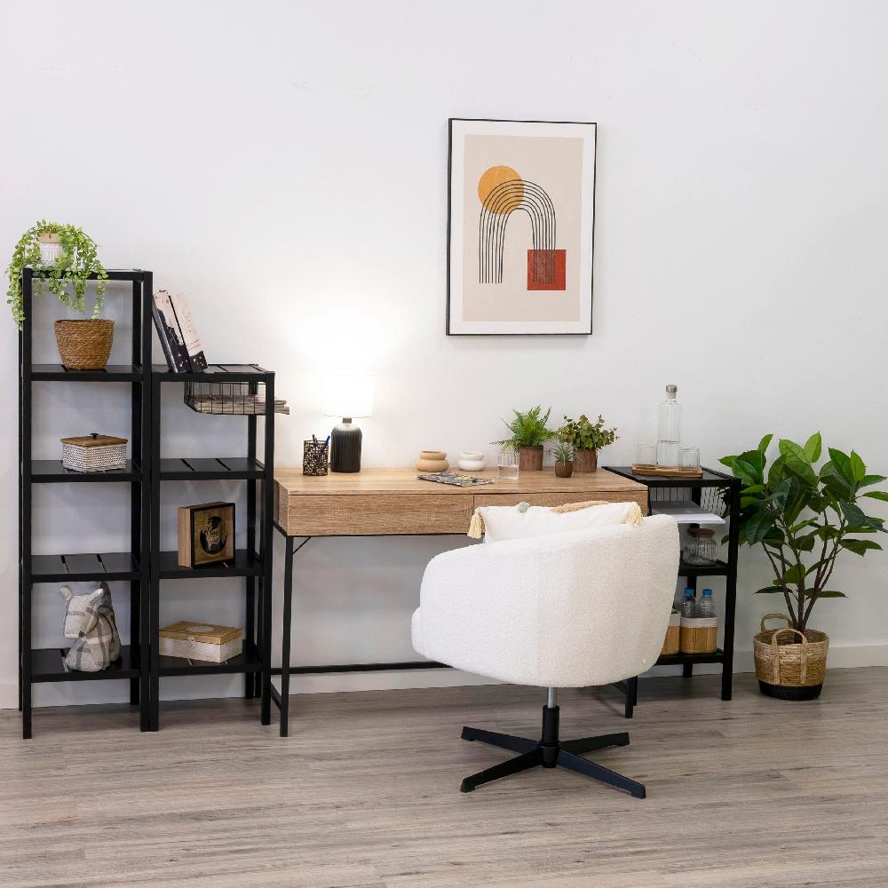 lolahome Sillón giratorio Lena blanco