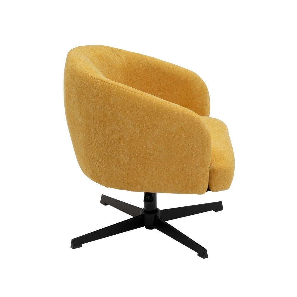 Lolahome Sillón Giratorio Lena Mostaza