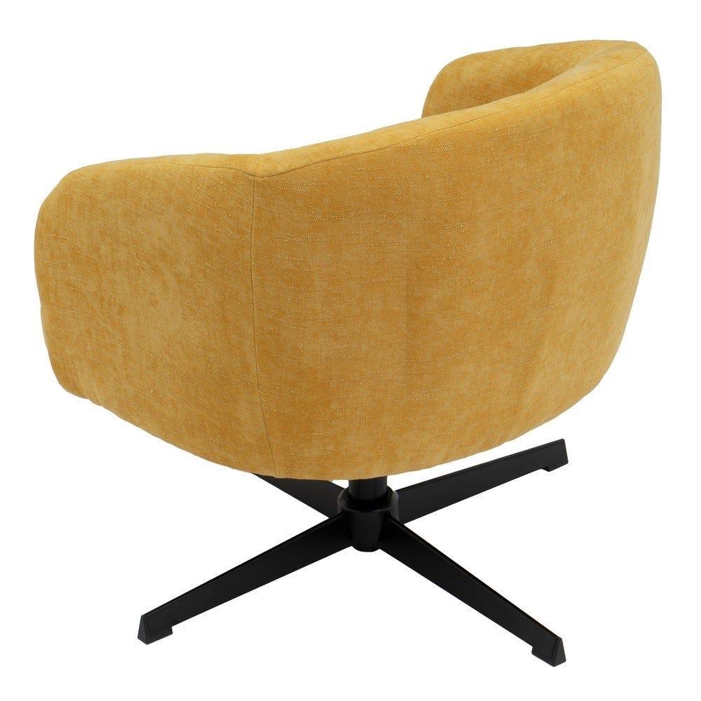Lolahome Sillón Giratorio Lena Mostaza