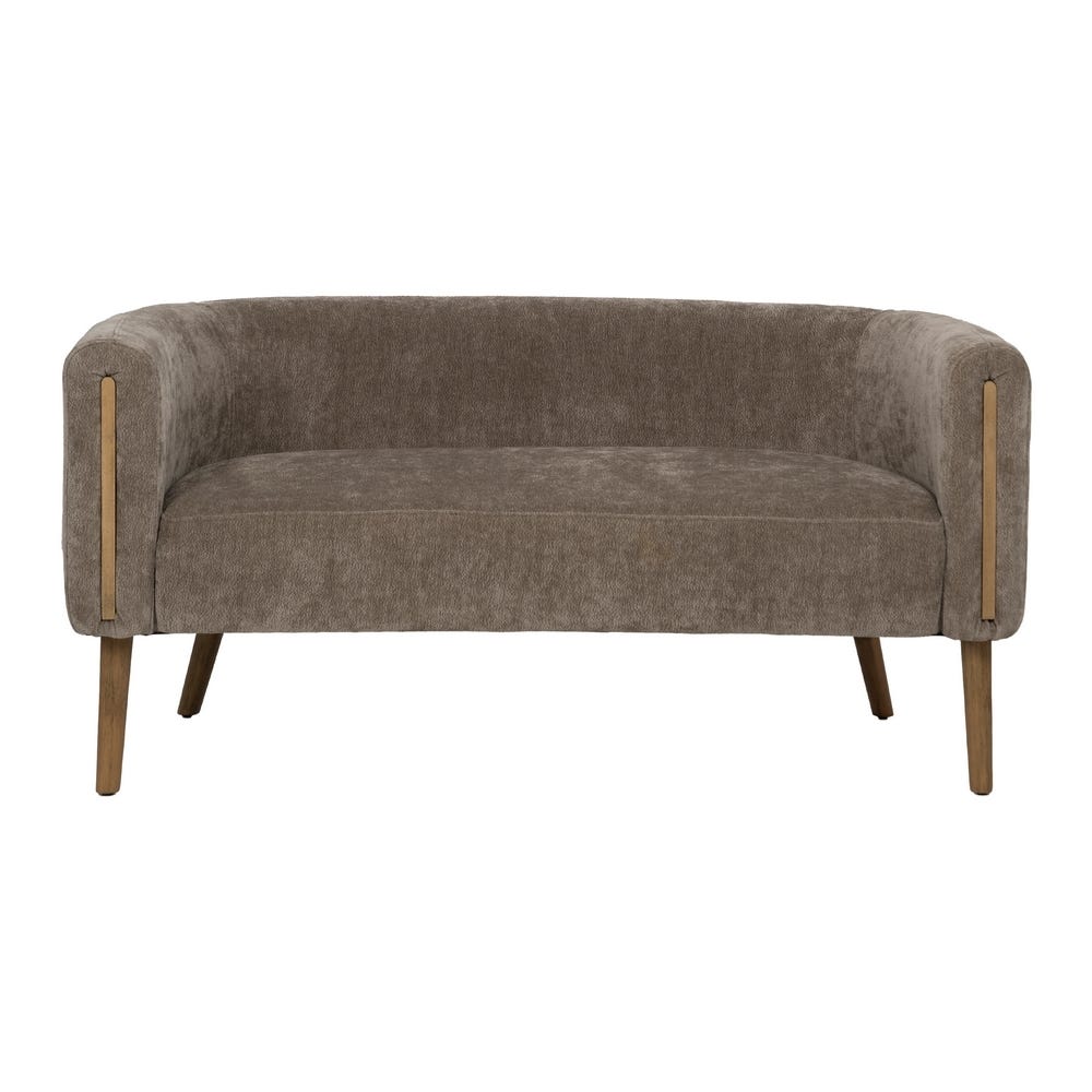 Lolahome Sofá 2 Plazas De Diseño Marrón