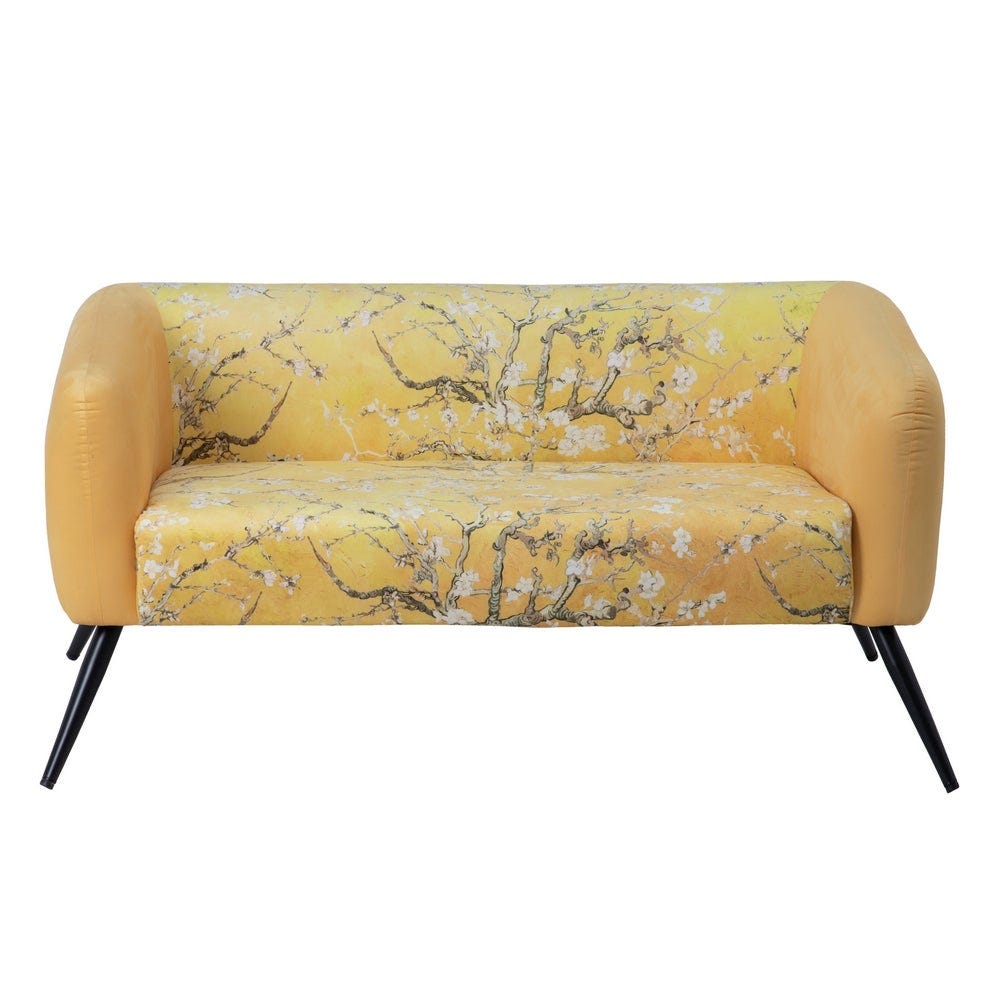 Lolahome Sofá 3 Plazas Tapizado Amarillo