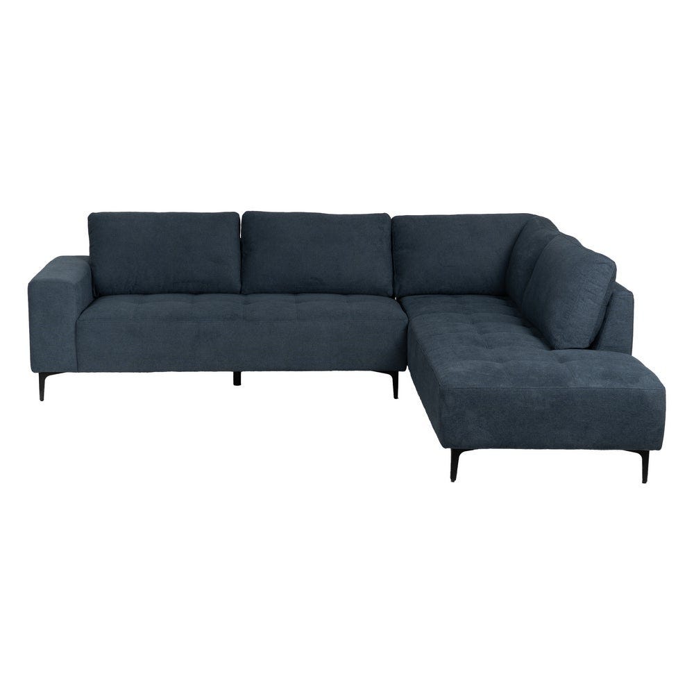 Lolahome Sofá Chaise Longue Derecha Azul