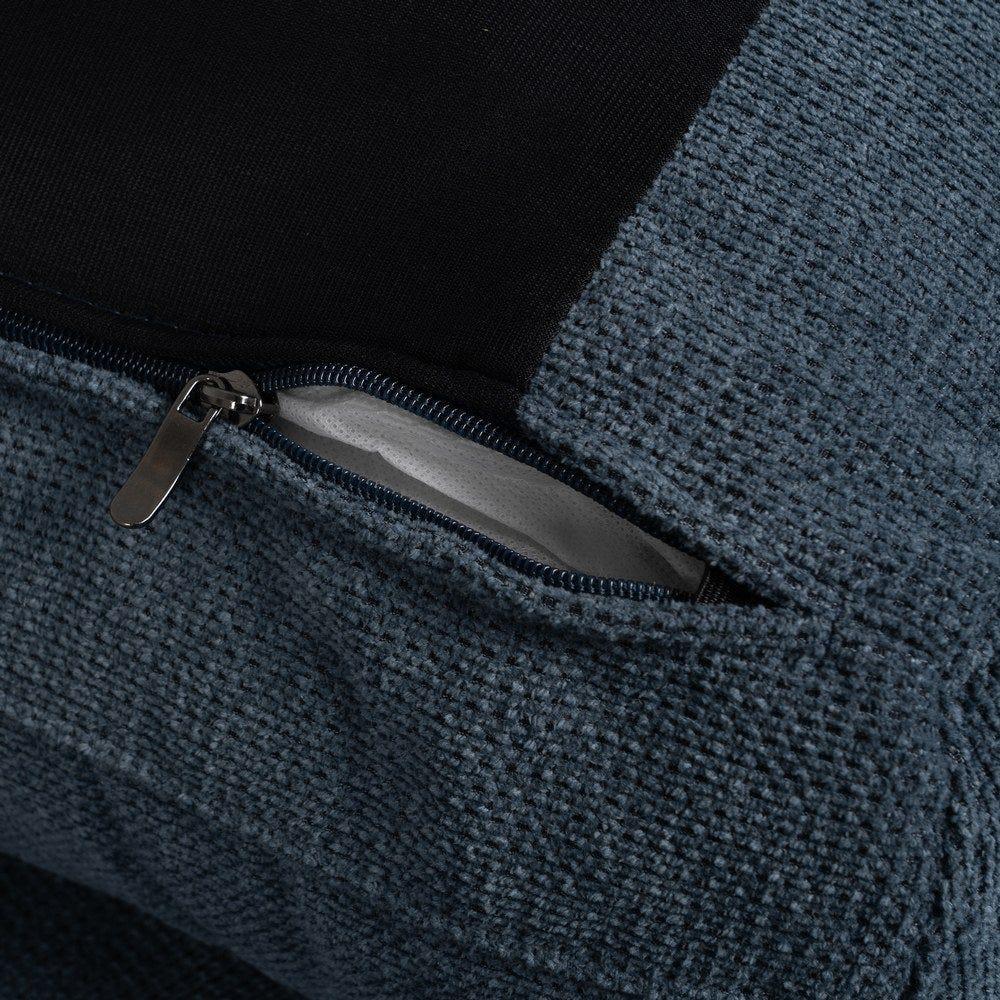 lolahome Sofá chaise longue derecha azul