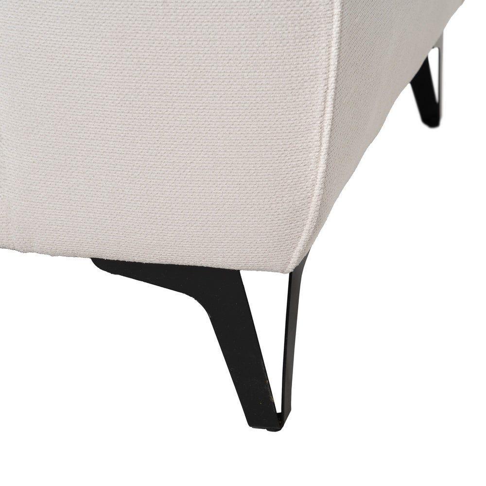 Lolahome Sofá De 3 Plazas Tapizado Blanco Roto