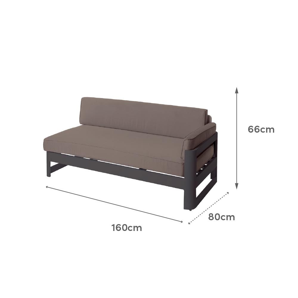 lolahome Sofá modular derecho Aisha
