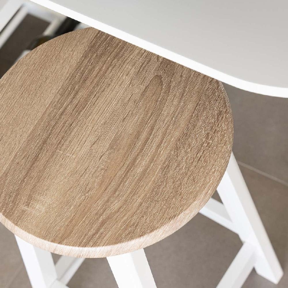 lolahome Taburete de cocina de madera de 54 cm