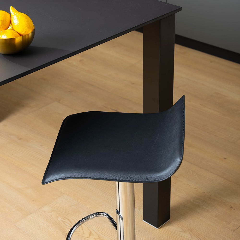 lolahome Taburete giratorio cuadrado de 63-84 cm