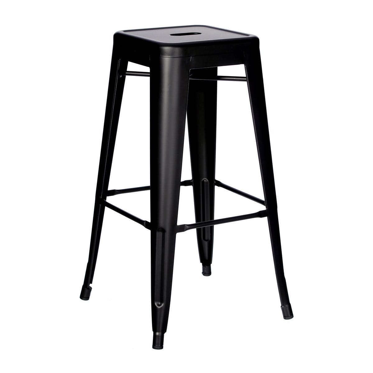 lolahome Taburete industrial de metal de 61 cm