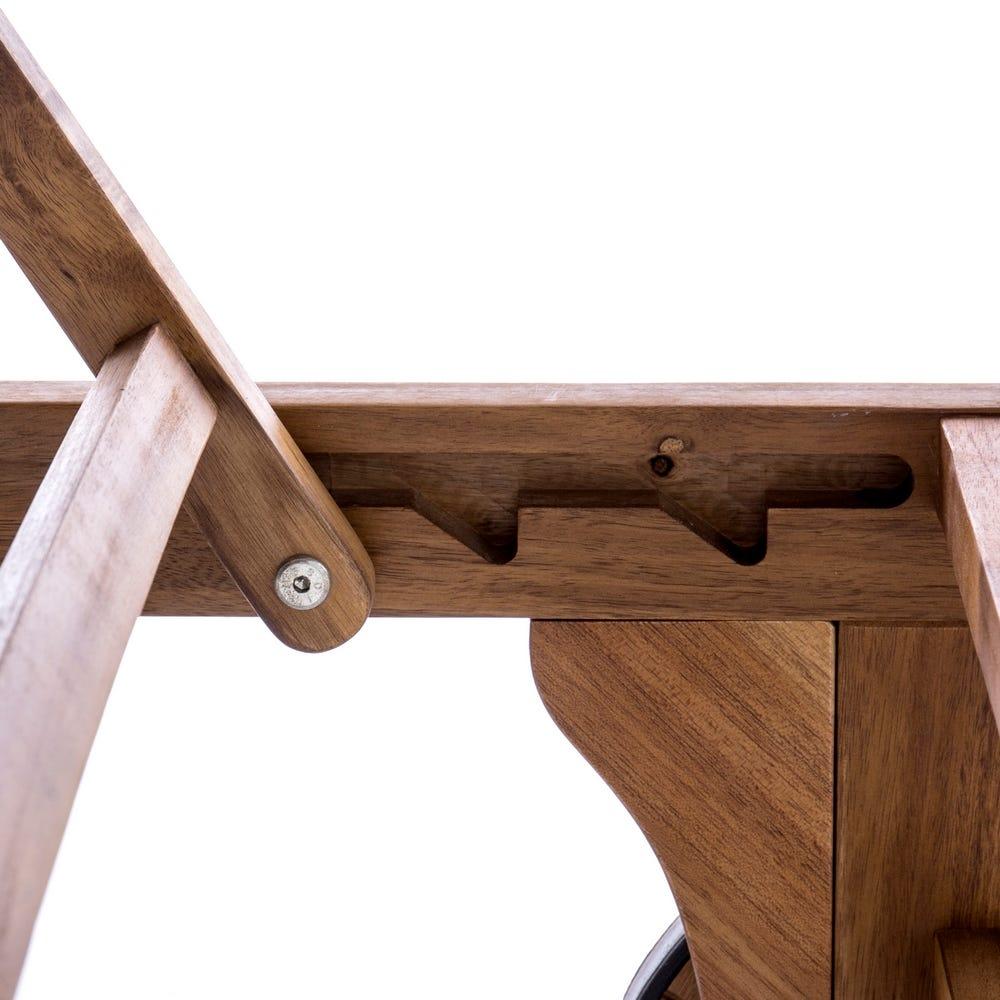 Lolahome Tumbona Jardín Negro