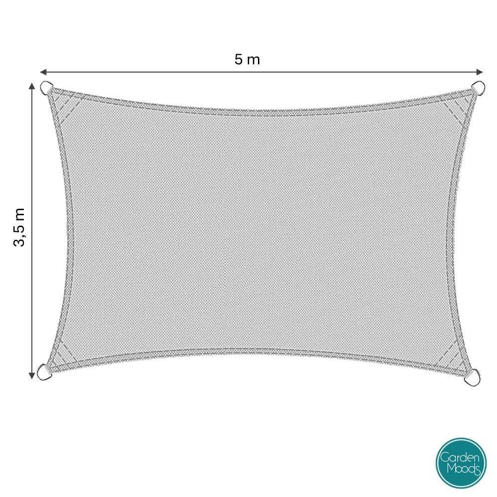 lolahome Vela de sombreo de 3 5x5 metros