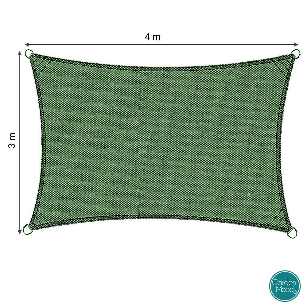 lolahome Vela de sombreo de 3x4 metros