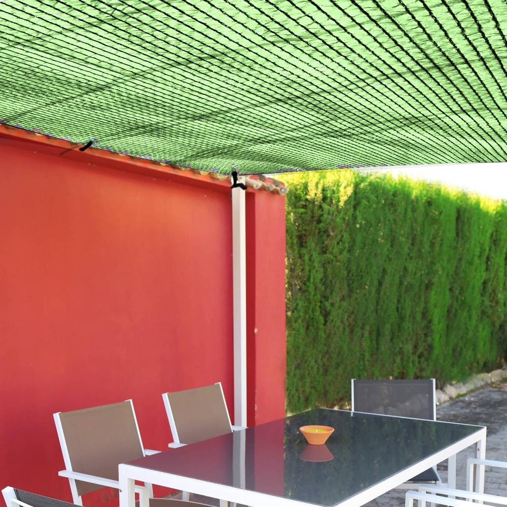 Lolahome Malla De Sombreo Con 80 % Densidad De Ocultación Verde De HDPE De 5x1 5 Metros