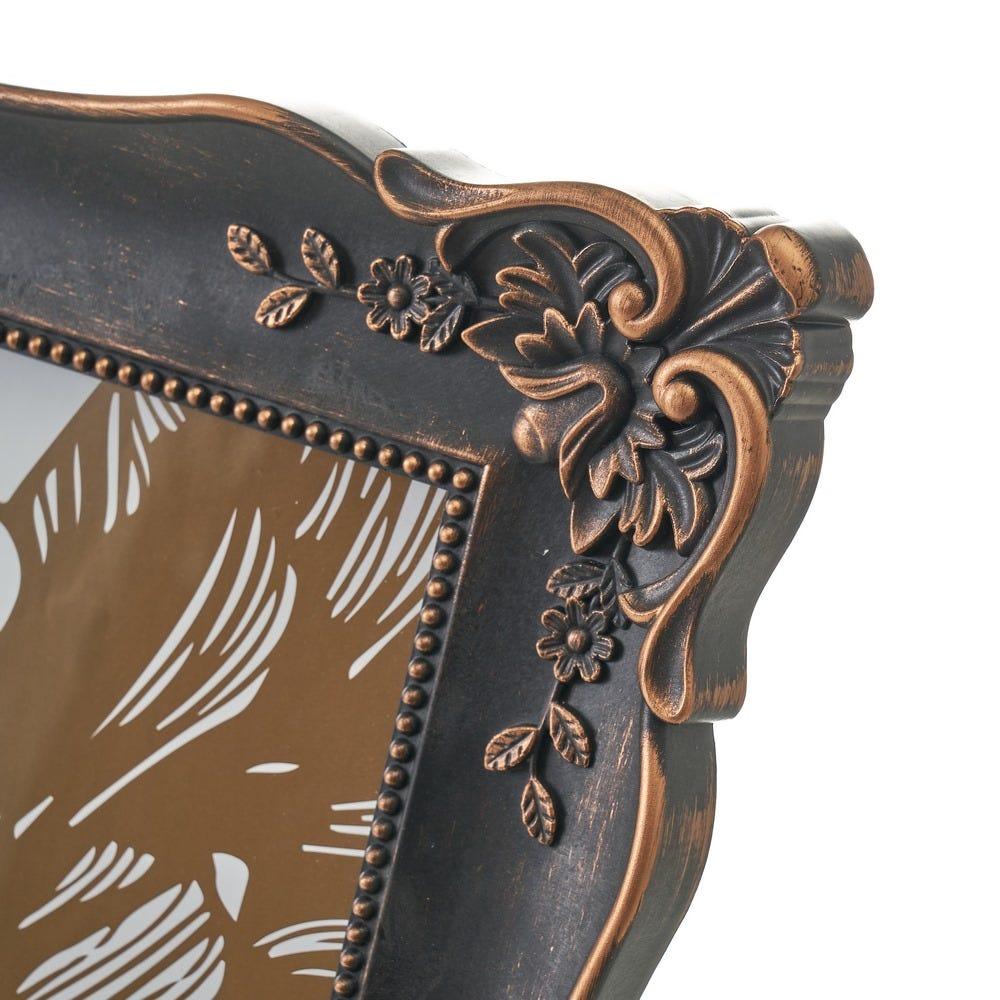 lolahome Marco de madera tallada para fotos de 25x20 cm