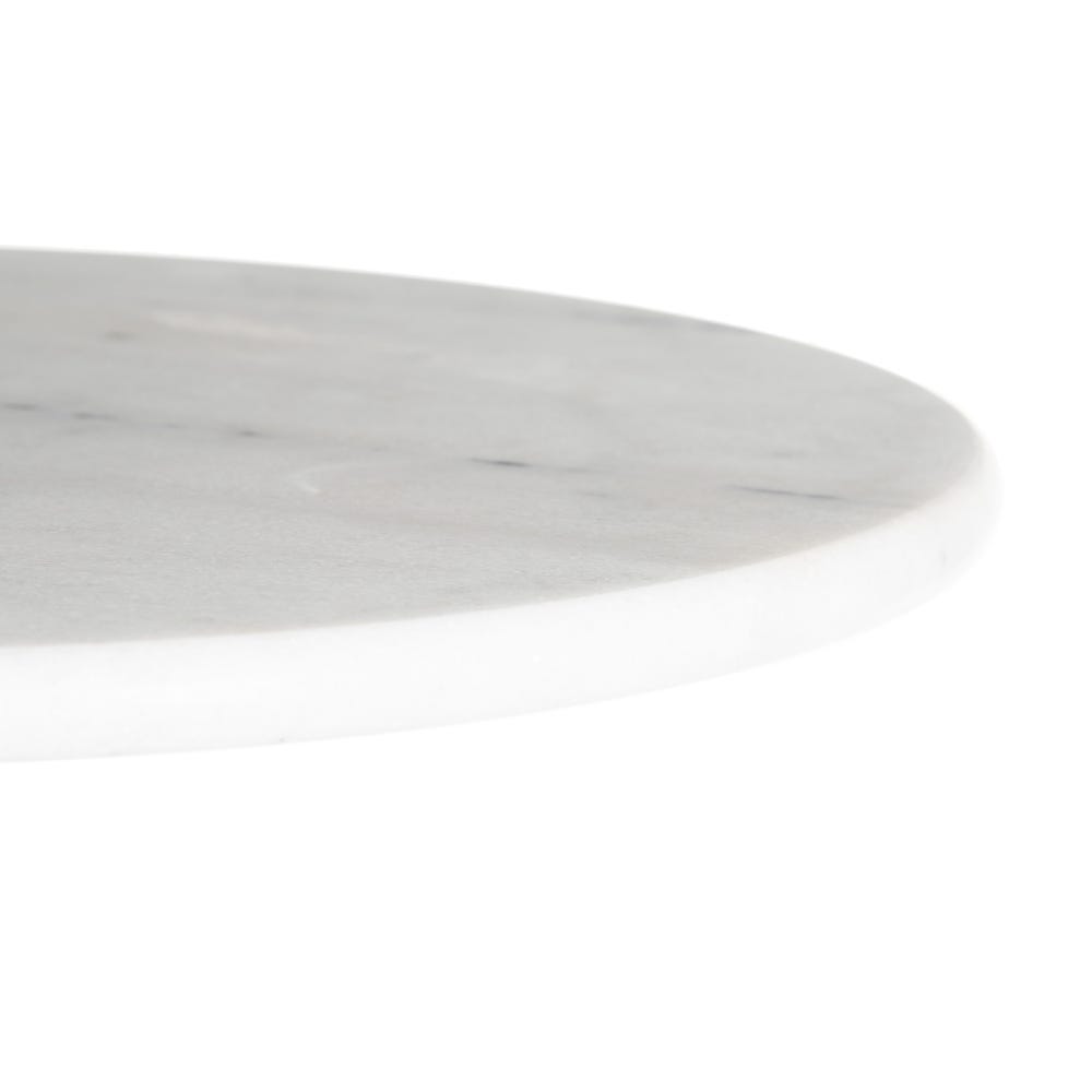 Lolahome Mesa Auxiliar Alta De Mármol Blanco De 50 X110 Cm