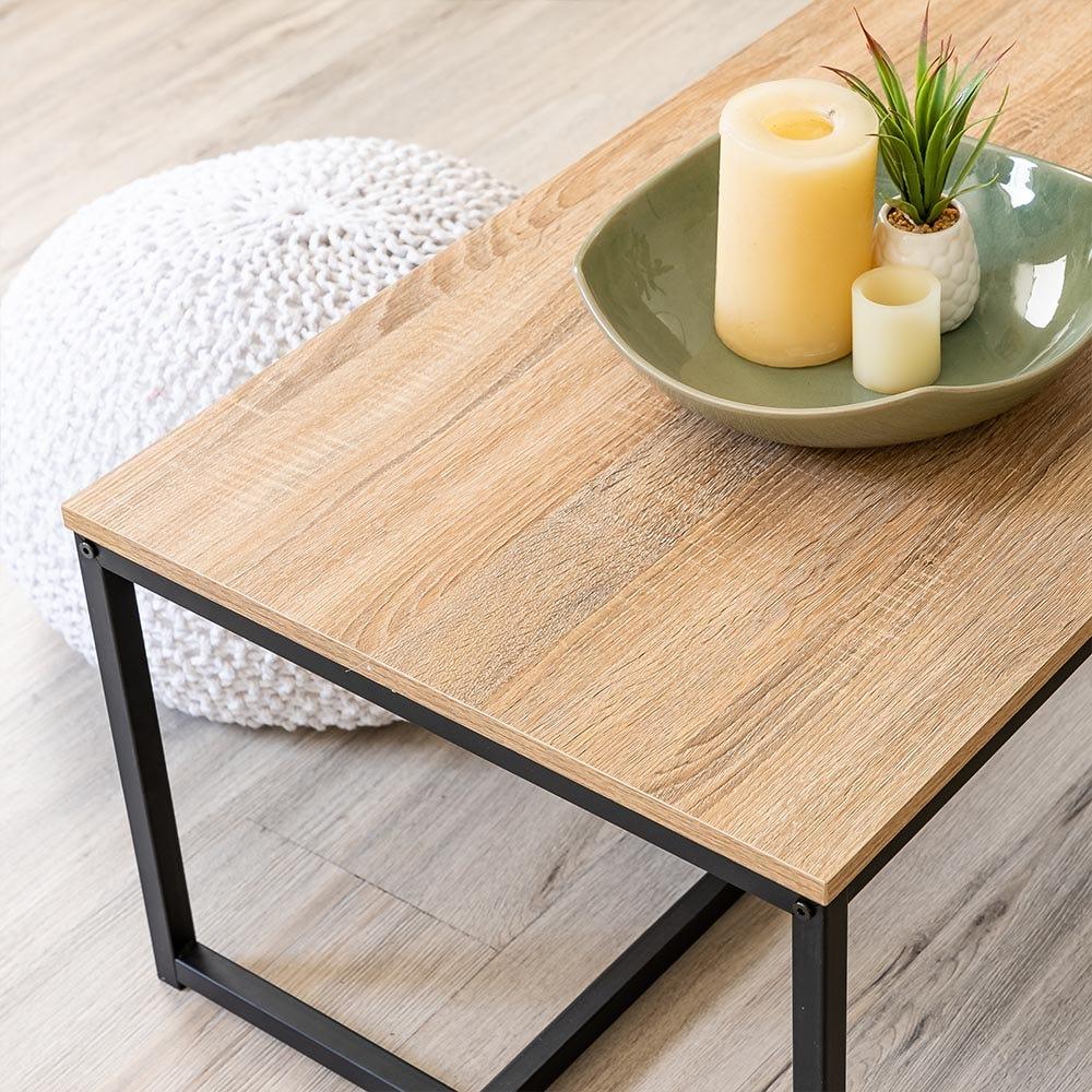 lolahome Mesa auxiliar de centro Urban de 100x50 cm