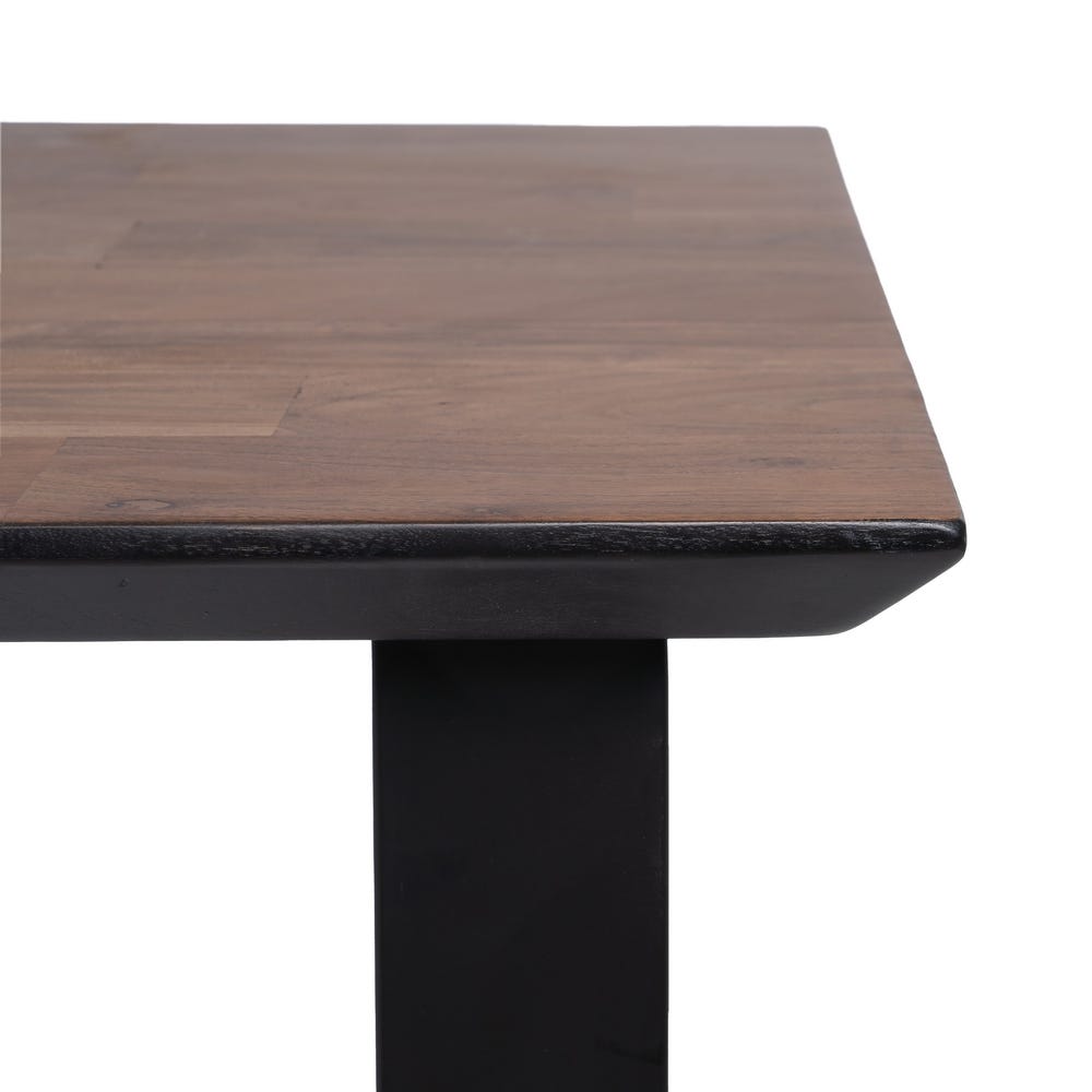 lolahome Mesa de comedor de madera de acacia de 160x90cm