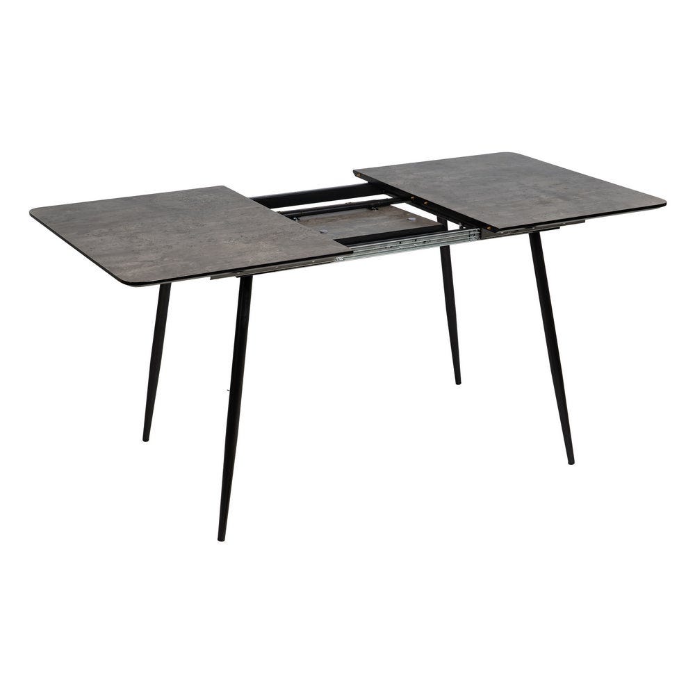 Lolahome Mesa De Comedor Extensible Gris De 120-160x80 Cm