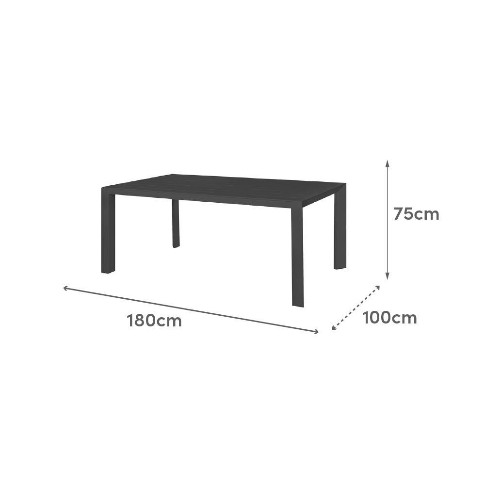 Lolahome Mesa De Jardín De Comedor Io De 180x100 Cm