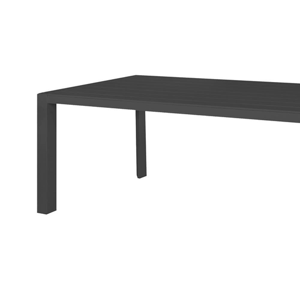 lolahome Mesa de jardín de comedor Io de 180x100 cm