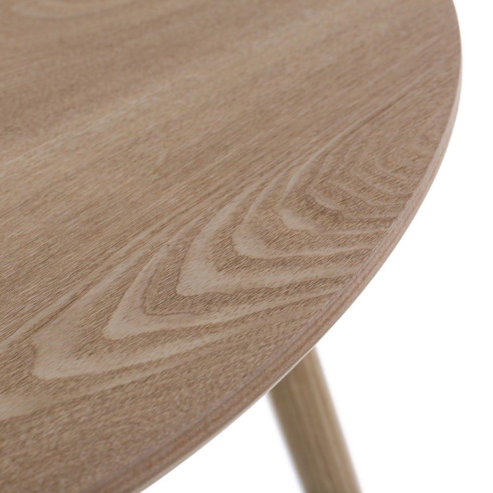 Lolahome Mesita Auxiliar De Madera Marrón De 51x60x60 Cm