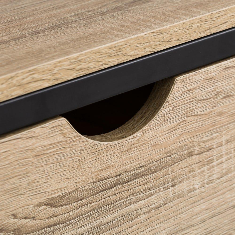 Lolahome Mueble TV Urban Con 2 Cajones De Acero Y Madera