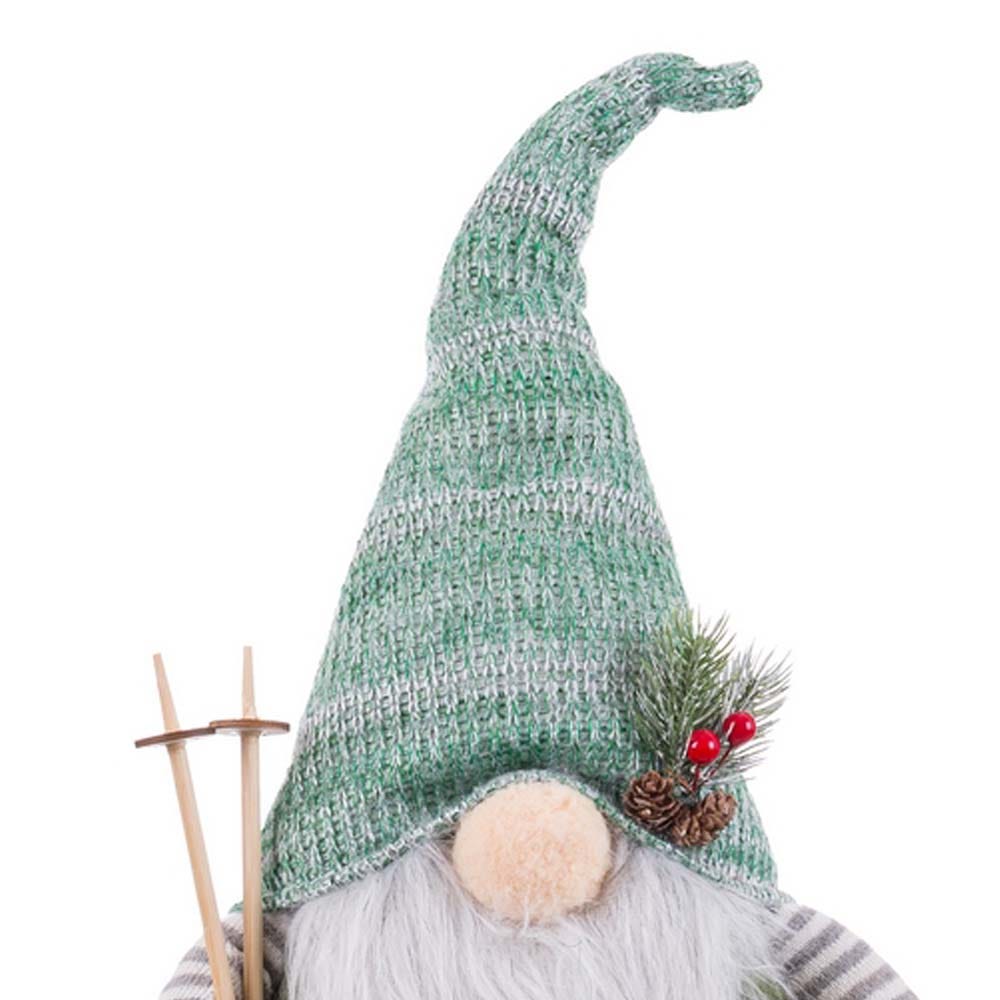 Lolahome Muñeco De Navidad Duende De Pie De Tela Verde De 60 Cm