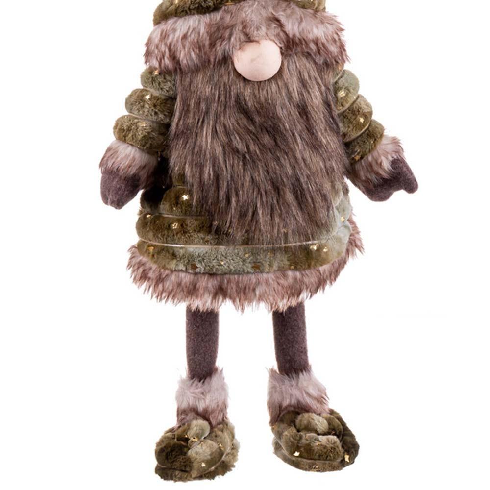 Lolahome Muñeco De Navidad Duende De Tela Marrón De 94 Cm