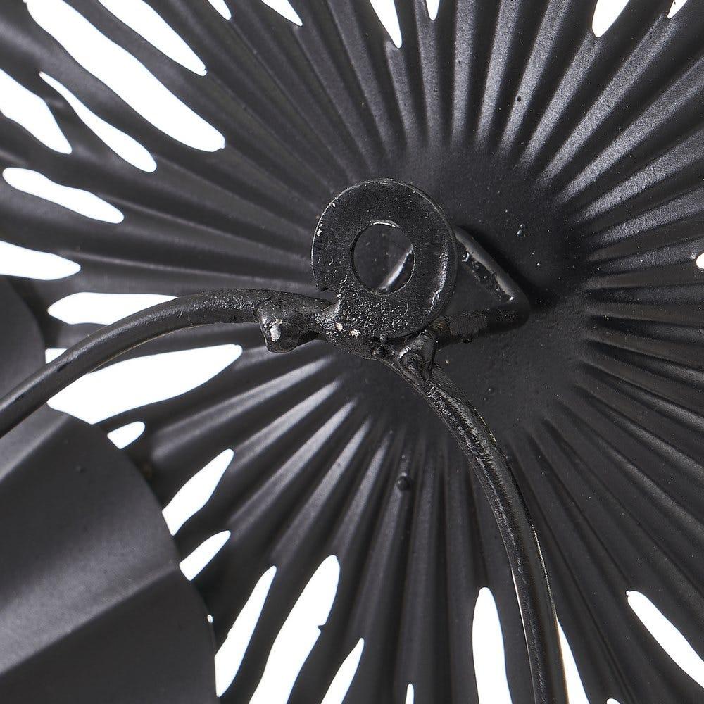 Lolahome Mural De Círculos De Metal Gris Y Azul De 64x41 Cm