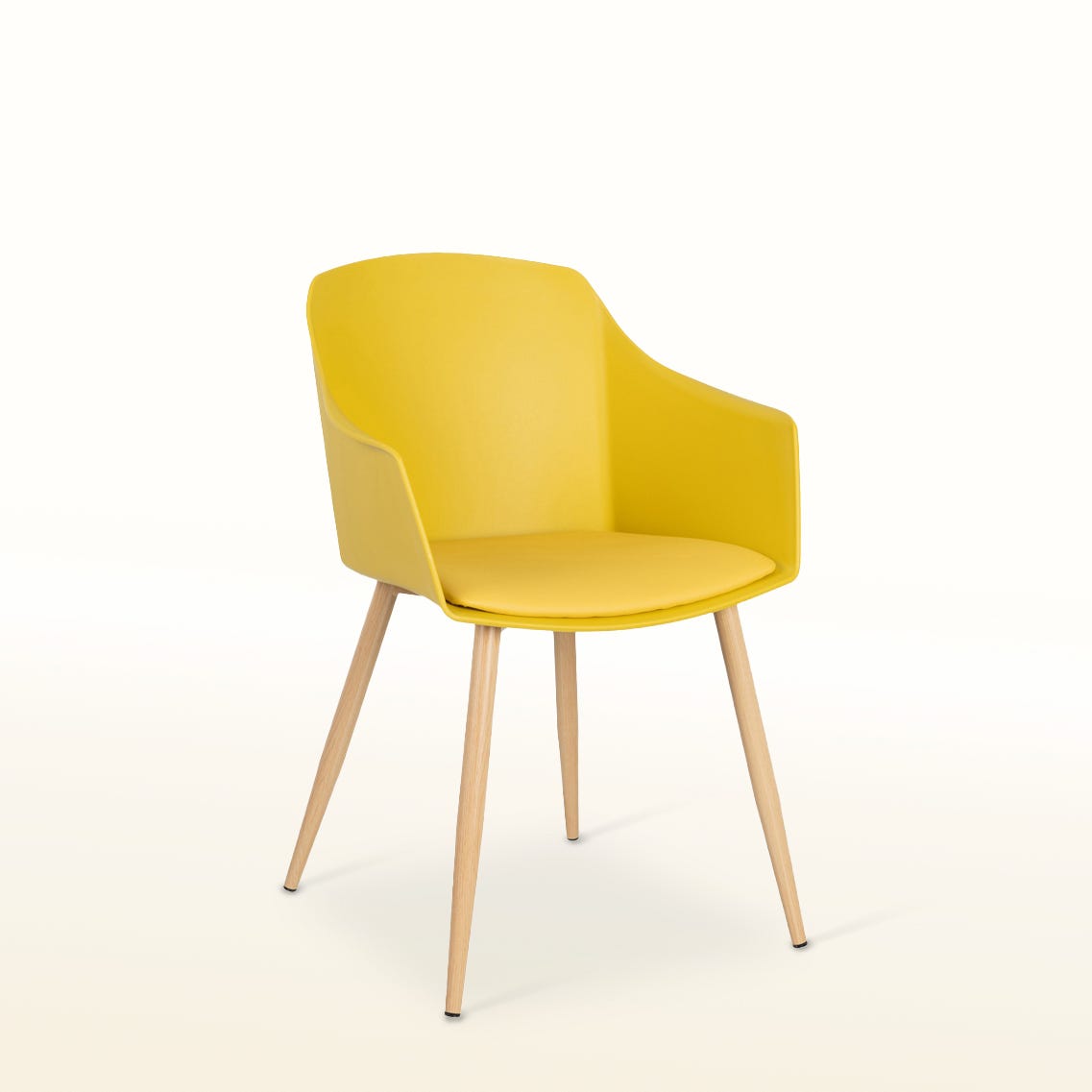 lolahome Pack de 4 sillas con brazos de polipropileno