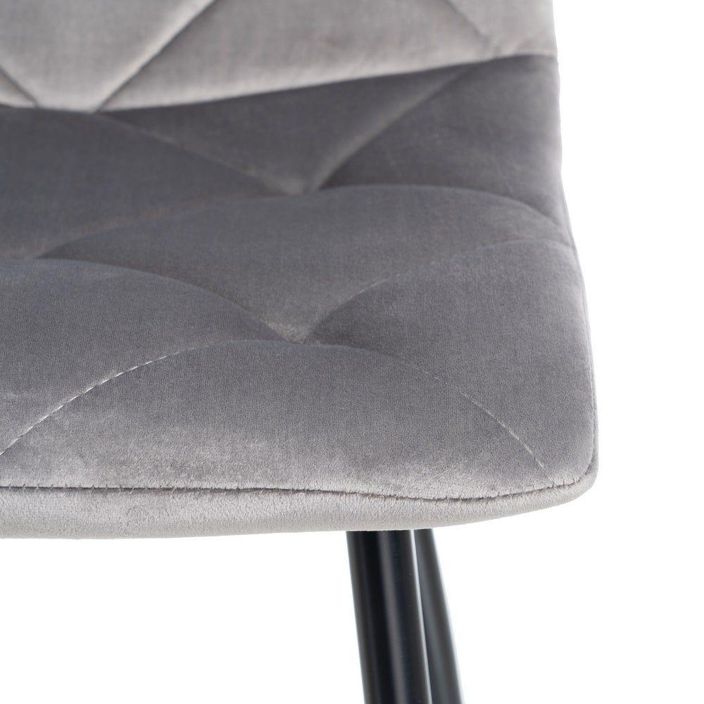 Lolahome Pack De 4 Sillas De Comedor Rombos De Terciopelo De 45x50x86 Cm