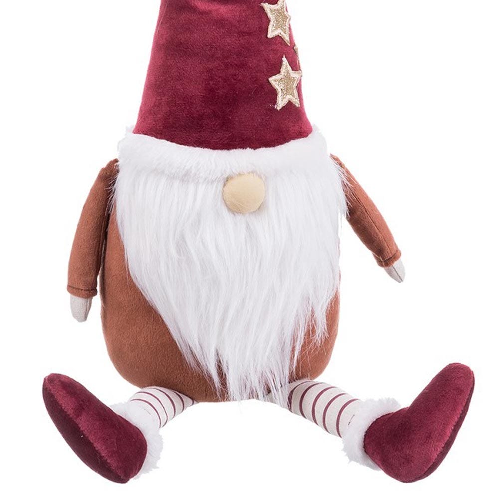 Lolahome Papá Noel De Piernas Largas Rojo De Tela De 53 Cm