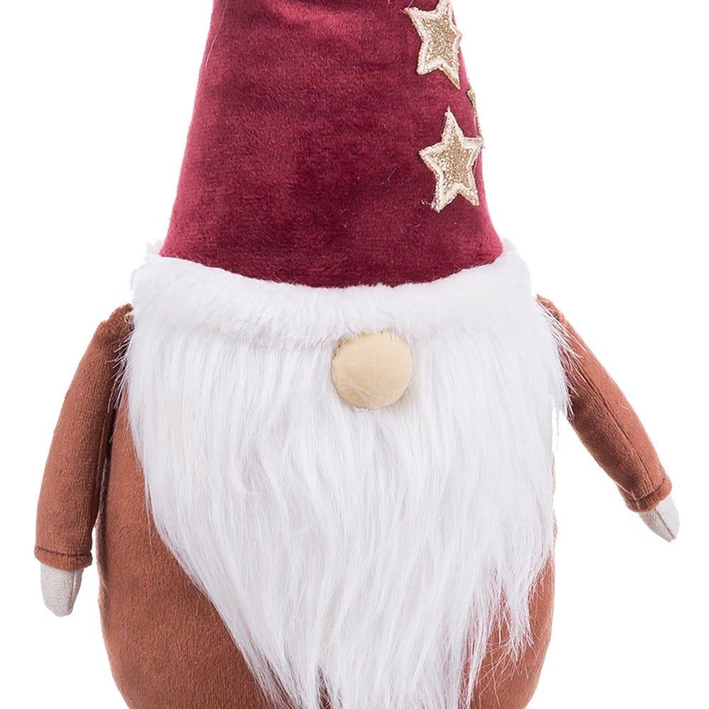 lolahome Papá Noel de piernas largas rojo de tela de 53 cm