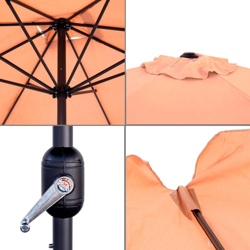 Lolahome Parasol Monty De Manivela De 250x250 Cm Beige