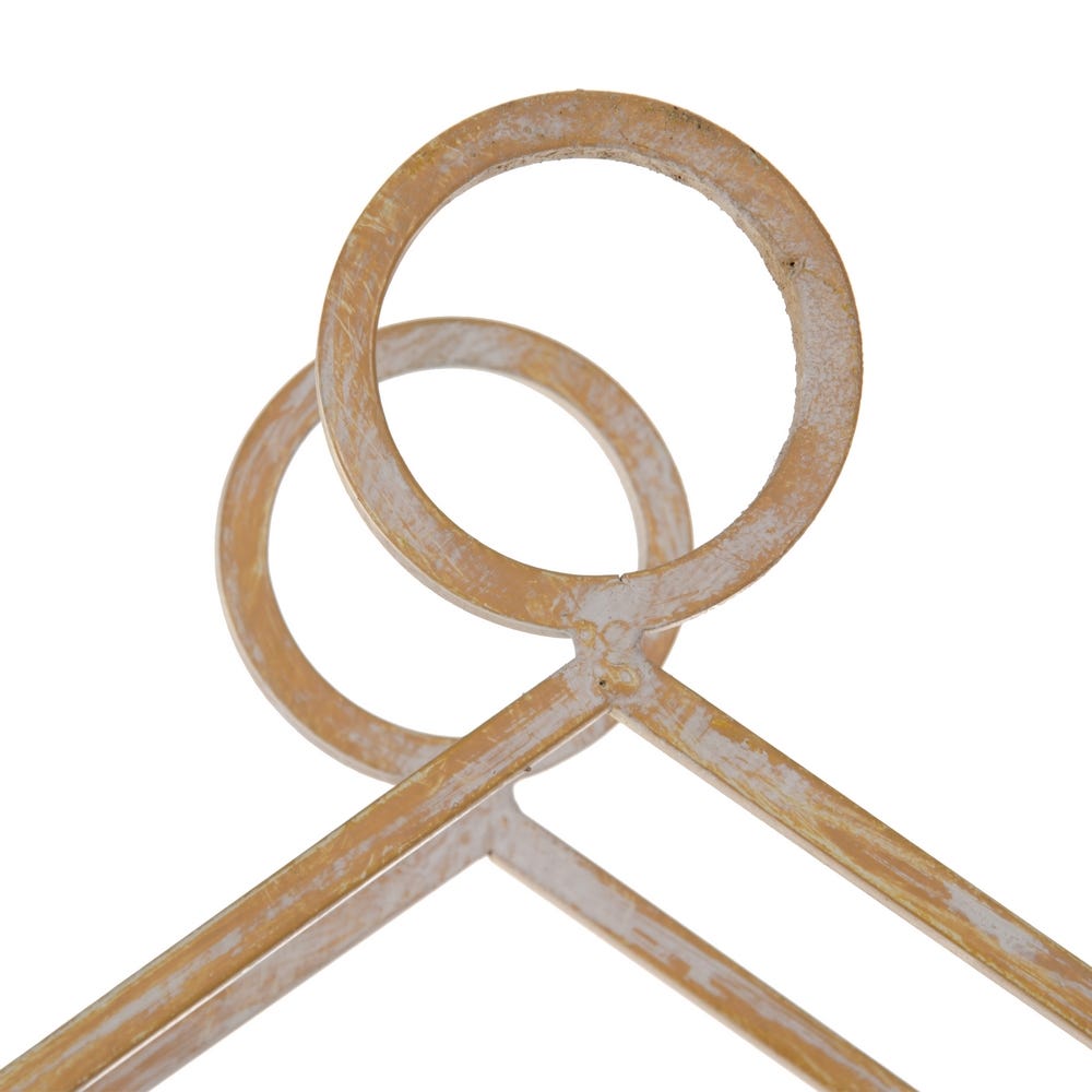 lolahome Percha metálica dorada de 84cm con 5 colgadores