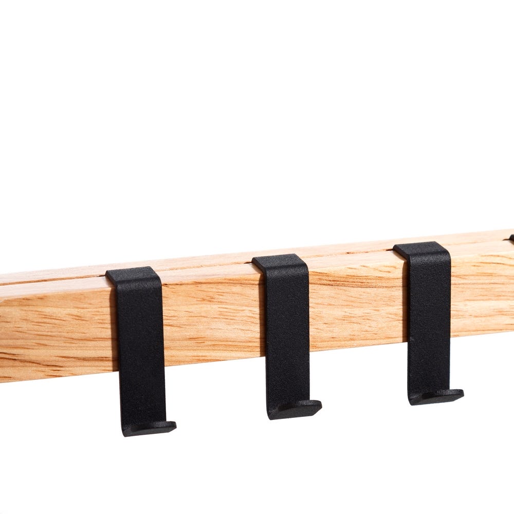 Lolahome Perchero De Pared De Madera De 75 Cm Con Espejo