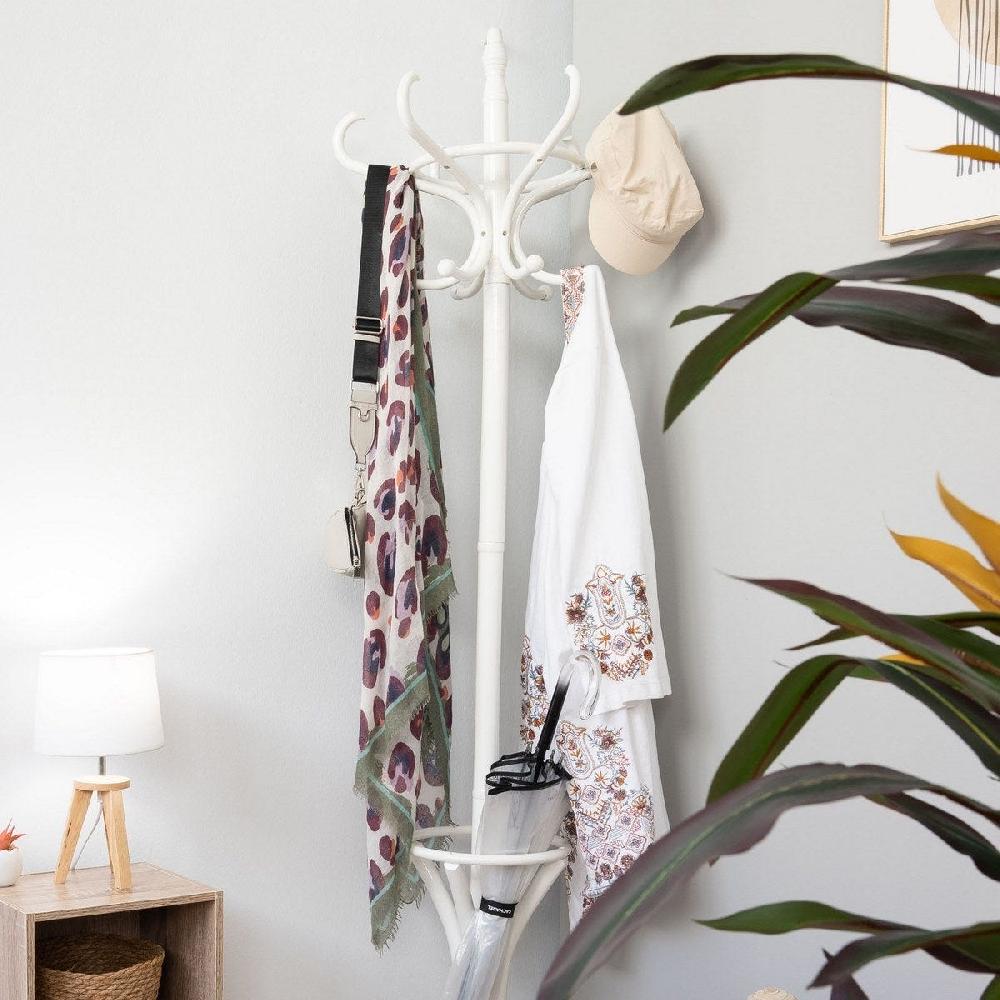 lolahome Perchero de pie Thonet 12 brazos con paragüero