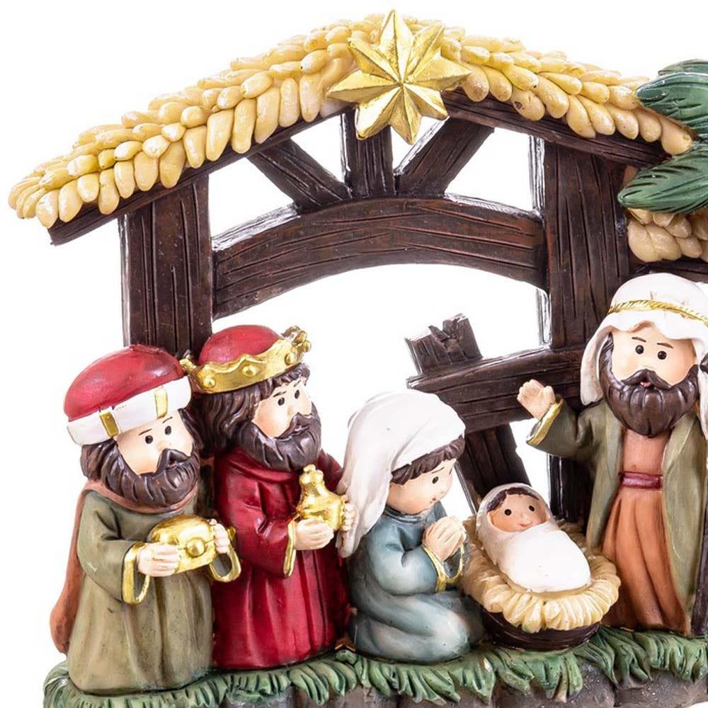 Lolahome Portal De Belén De 6 Figuras De Resina De 16cm