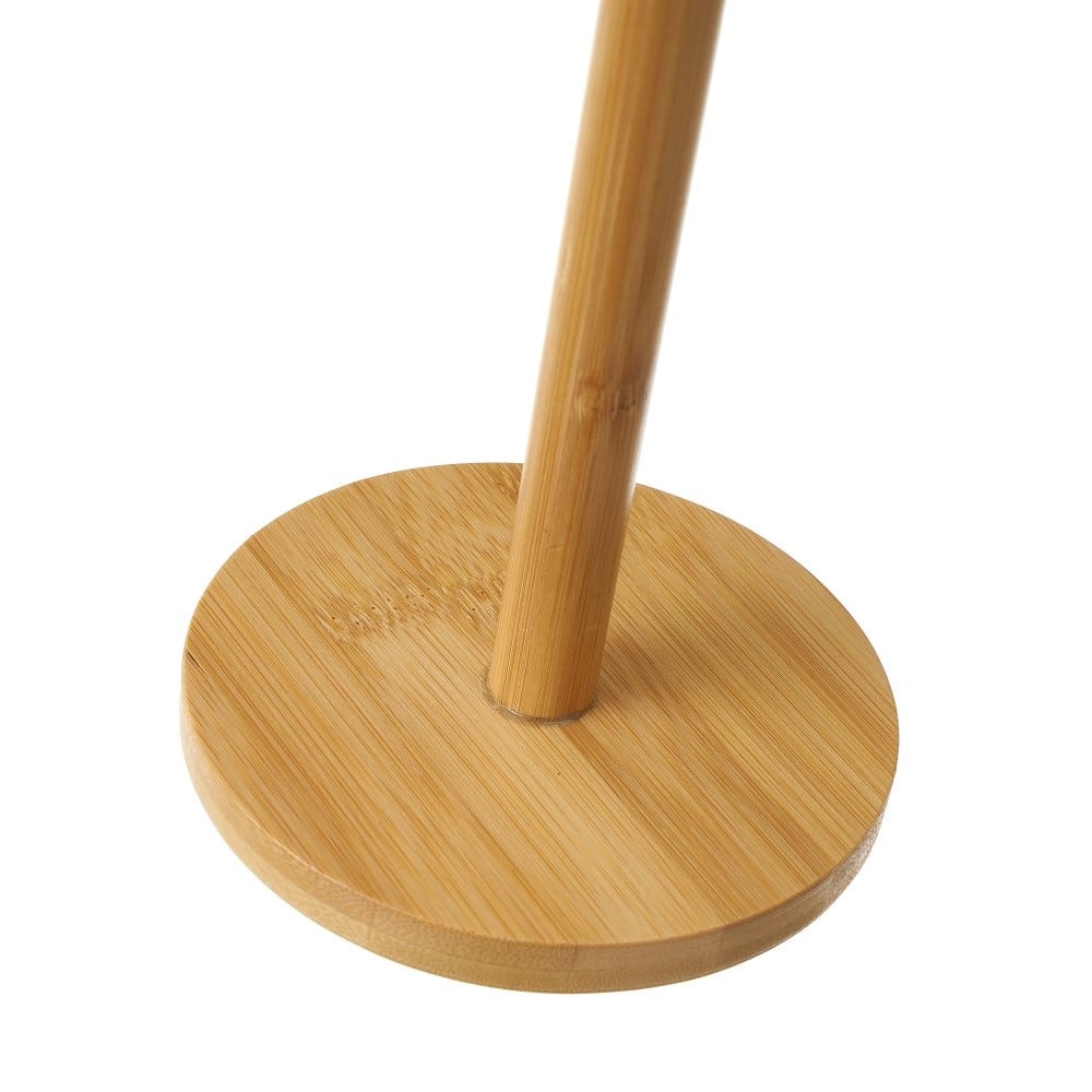 lolahome Portarrollos de cocina de bambú natural de Ø 12x33 cm