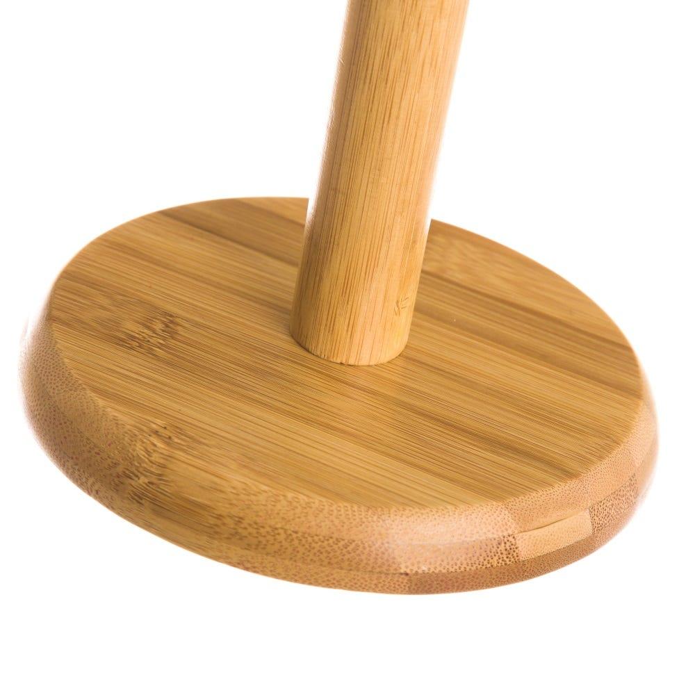 lolahome Portarrollos de cocina de bambú natural de Ø 14x32 cm