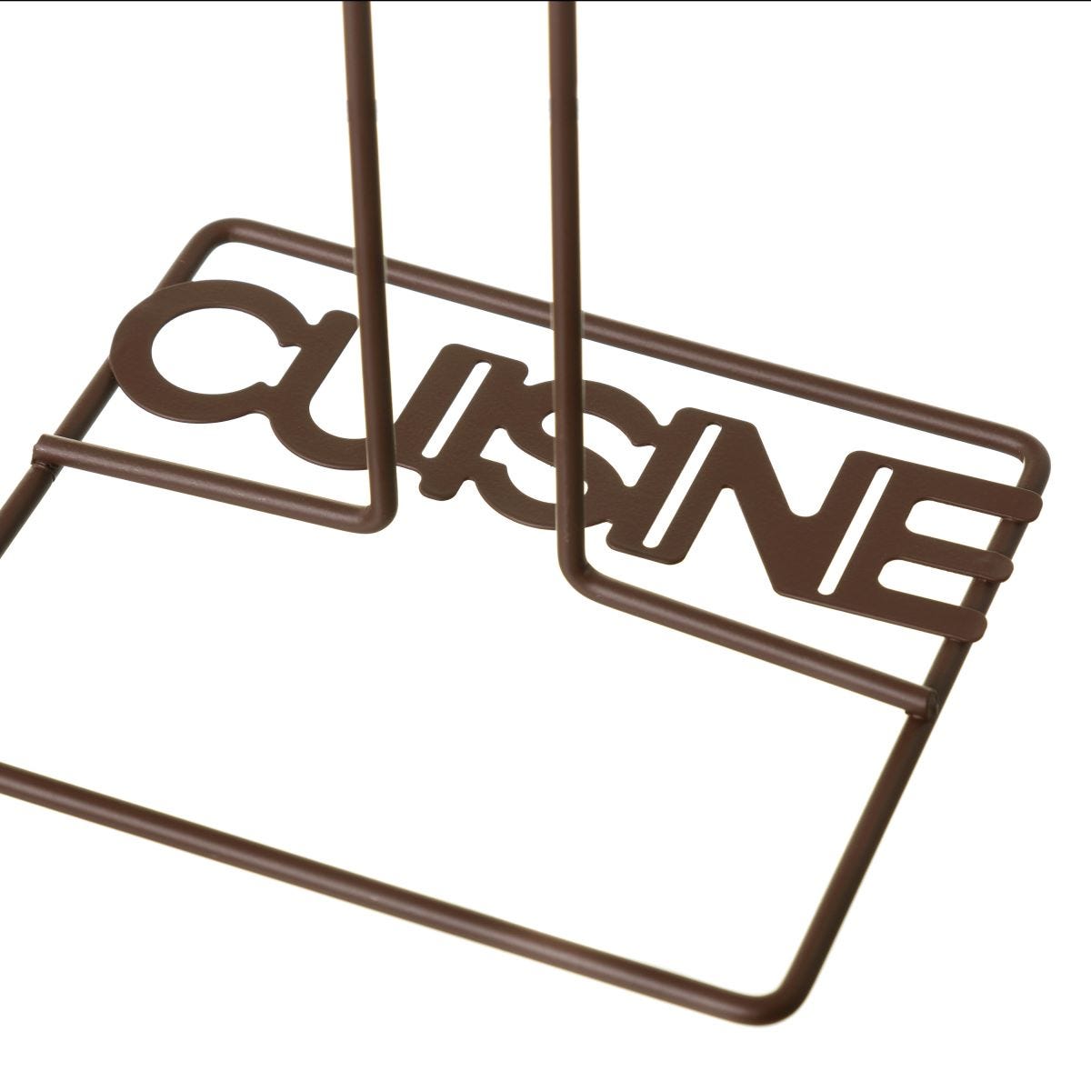 lolahome Portarrollos de cocina marrón de metal de 15x13x30 cm